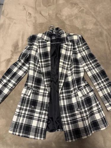 Blazer Zara - Tamanho XS (PP) xadrez