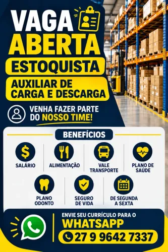 Vaga emprego contratação imediata 