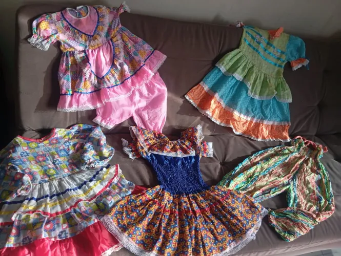 Lote vestidos festa junina