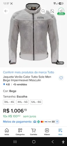 Jaqueta Verão Tutto Bege