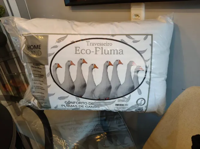 Travesseiro plumas de ganso novo