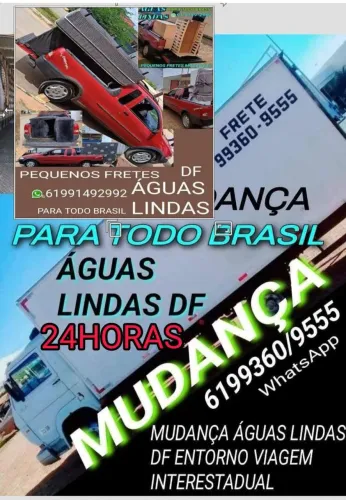 Mudança águas lindas Samambaia sobradinho anabolismo para qualquer lugar 