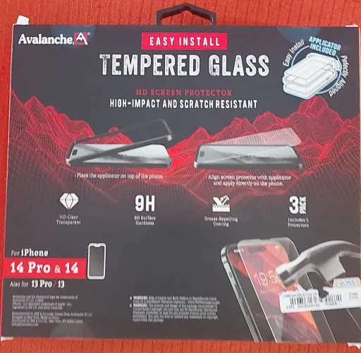 Protetor de tela HD para modelos iPhone <br>Pro 14 & 14, pro 13 & 13