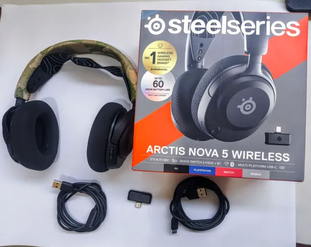 Headset steelseries arctis nova 5 wireless sem fio