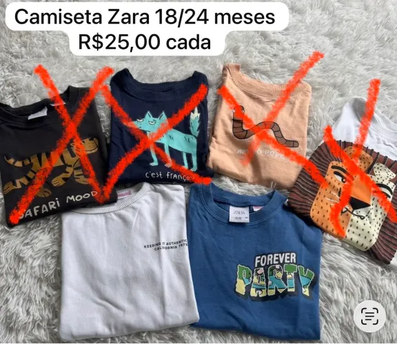 camisetas Zara 18/24 meses 25,00 cada