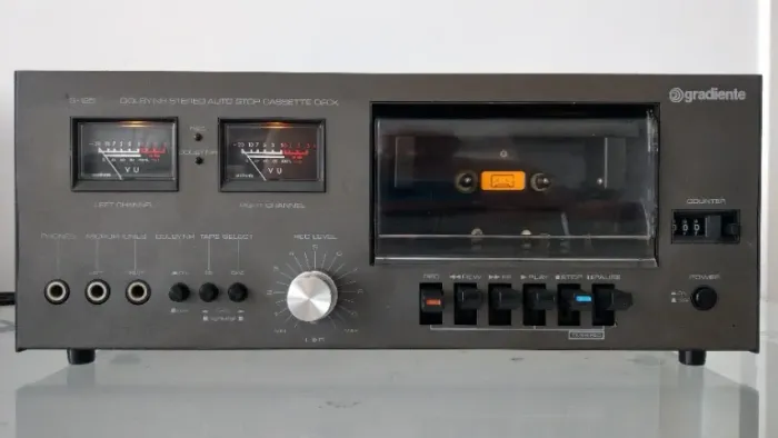 Tape deck Gradiente S-125 (rato estado, revisado, cabeça nova)