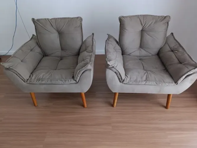 Poltronas Decorativas Bege