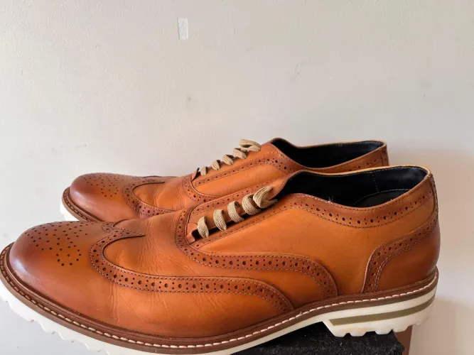 VENDO OU TROCO - Sapato Casual Ferracini Cincy/Firenze Whisky Solado Gelo!!!!!!