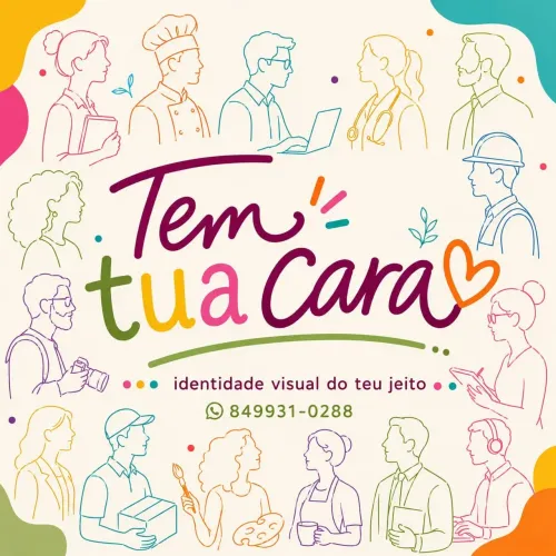 Mídia social personalizada criação de identidade visual