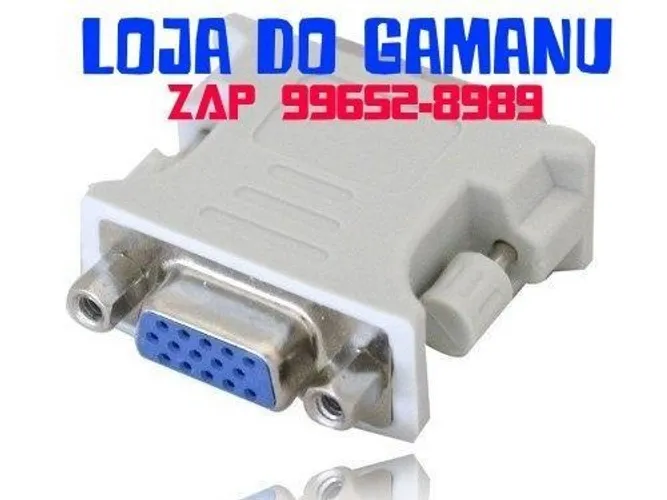 Adaptador Dvi 24+5 Pinos Macho Para Vga 15 Pinos Femea