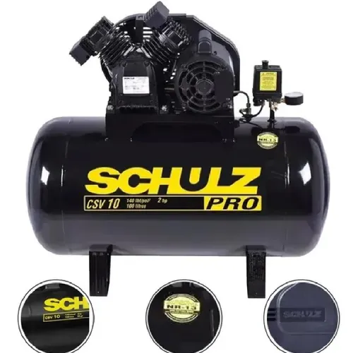 Compressor De Ar 10 Pés 100 L 140 Lb Csv-10/100 Profi Schulz