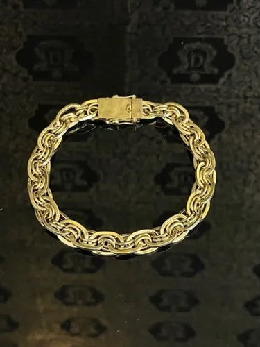 Pulseira em Ouro 18 K Imperador 13,5 gramas