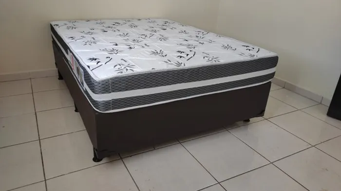 Cama box casal colchão colchão espuma D65***