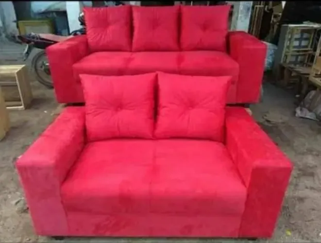 Conjunto SOFA ALMOFADADO 2 e 3 lugares de fábrica 