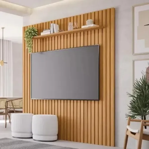 Painel Ripado 1,85m Ideal Tv até 65" em 100%MDF