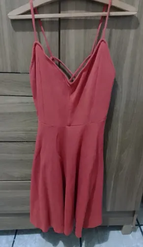 Vestido cor terracota Forever 21 tamanho P
