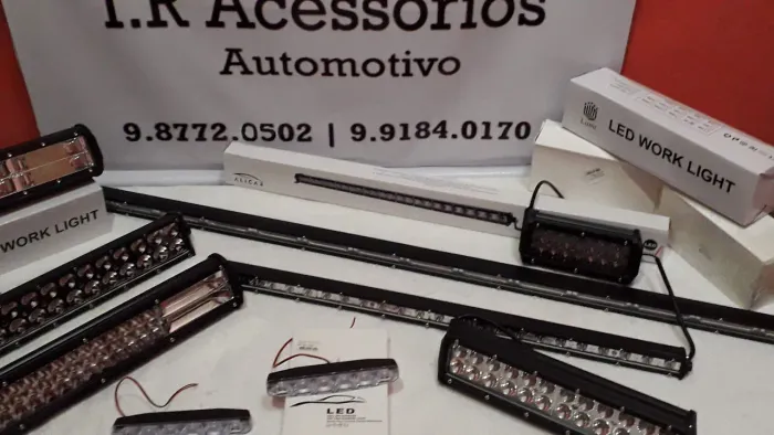 Barra de led pra moto carro caminhão ônibus e lancha aceito cartão!