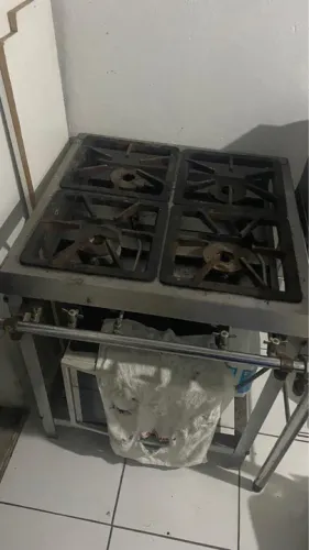 Fogão industrial base toda em inox