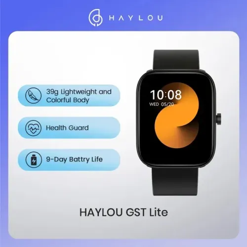 Relógio Smartwatch Xiaomi GST Lite, Notificações, Monitor Cardíaco 