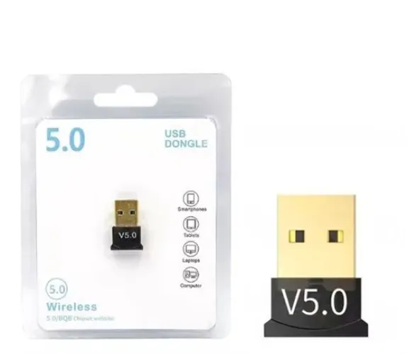 Adaptador USB Bluetooth 5.0 Wireless Desktop Transmissor Bluetooth para Mouse Teclado Caix