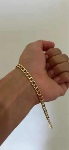 Pulseira em OURO 18K - 21cm - 5mm - 15G