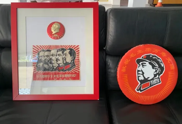 Quadro placa Mao Tse Tung 