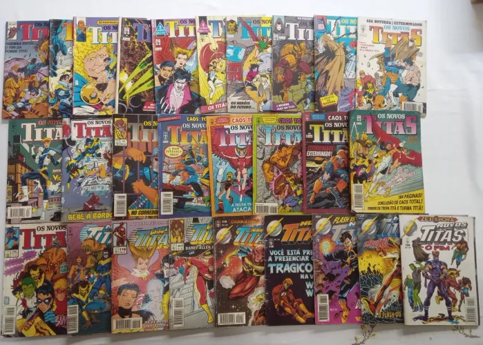 27 HQs dos Novos Titãs formatinho abril jovem DC comics