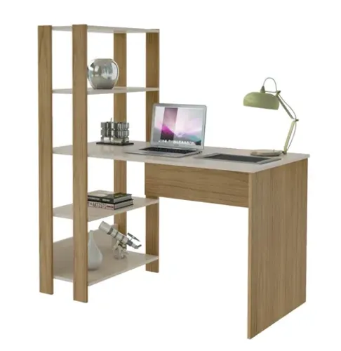 Promoção Mesa para Escritorio Marrom - 5   