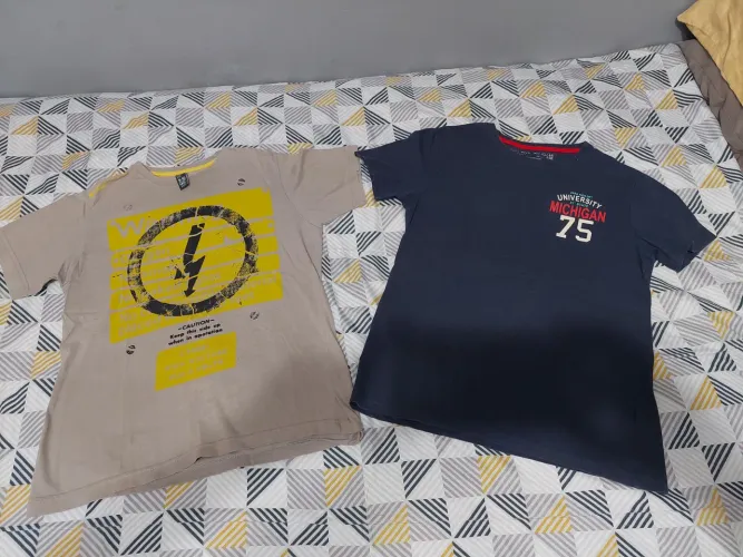 2 Camisetas manga curta infantil