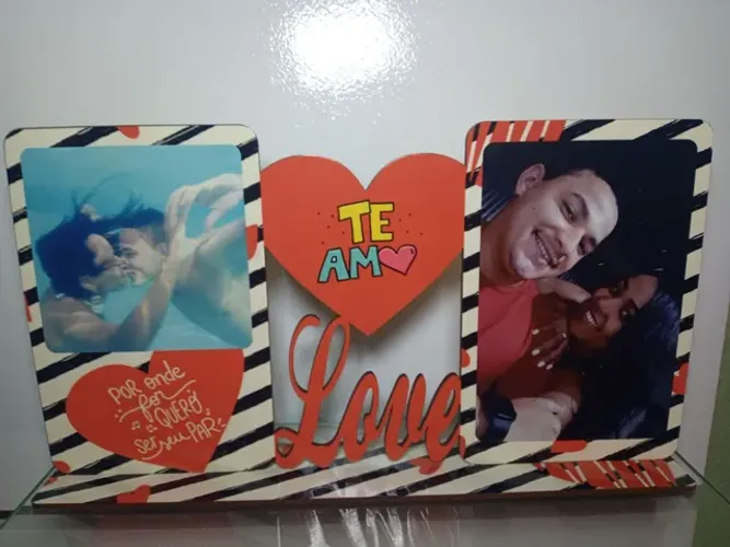 Porta Retratos Duplo Love