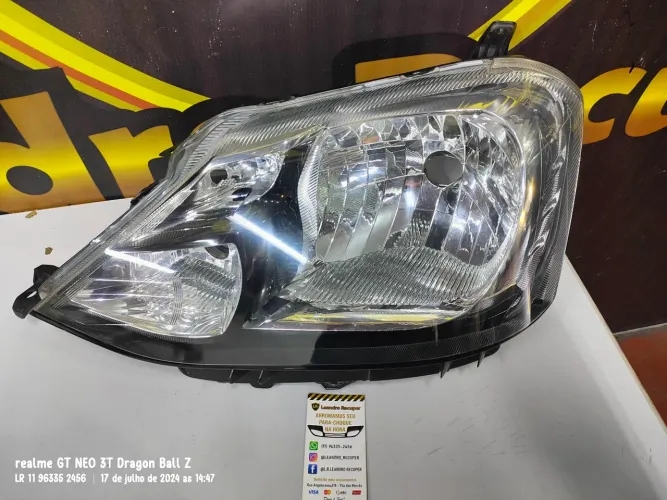 Farol Esquerdo Toyota Etios 2014 2015 2016 2017 2018 2019 2020(Friso Preto) Original
