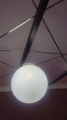 5 Globos de iluminação 42cm diâmetro