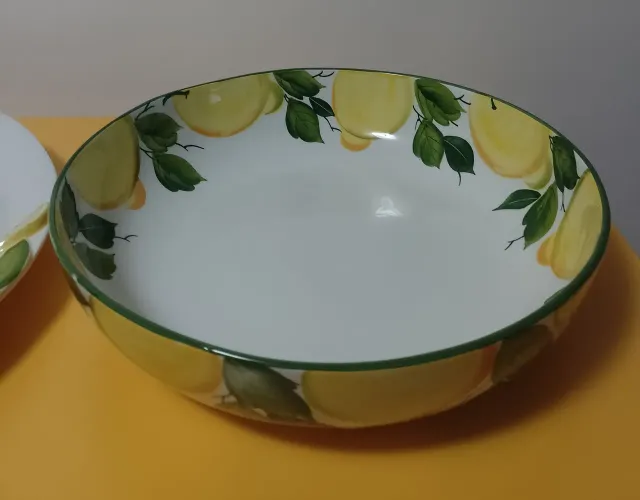 Saladeira redonda Sicília limões 