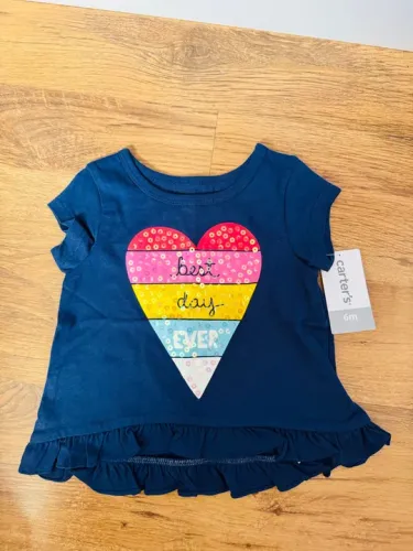Blusa Carter's Bebê Menina - Best Day Ever