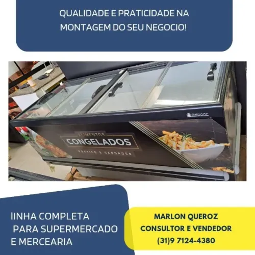 Ilha de Congelados Gelopar Adesivada 2M