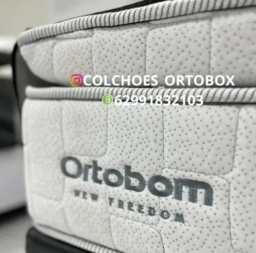 Base e Colchão Queen size New freedom da Ortobom com 5 anos de garantia