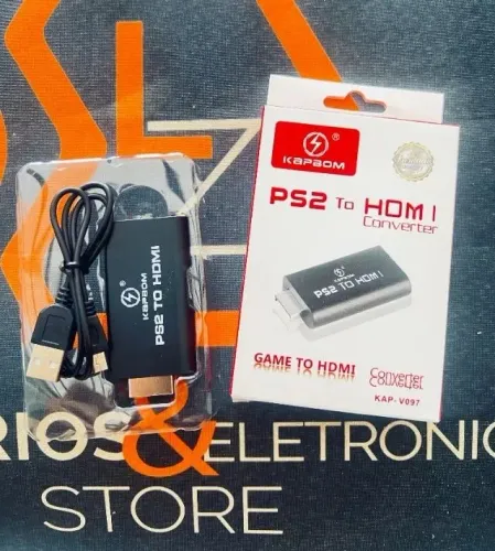Adaptador Conversor Ps2 Audio Vídeo Av Para Cabo Hdmi