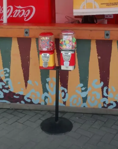 Máquina de bolinhas (Duplinha com pedestal)