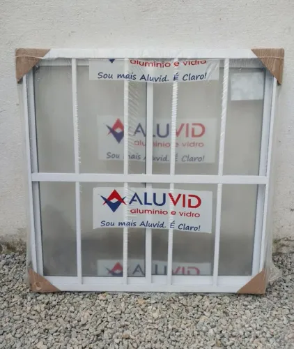 Janela Alumínio Branco Grade P.R.O.M.O.Ç.Ã.O