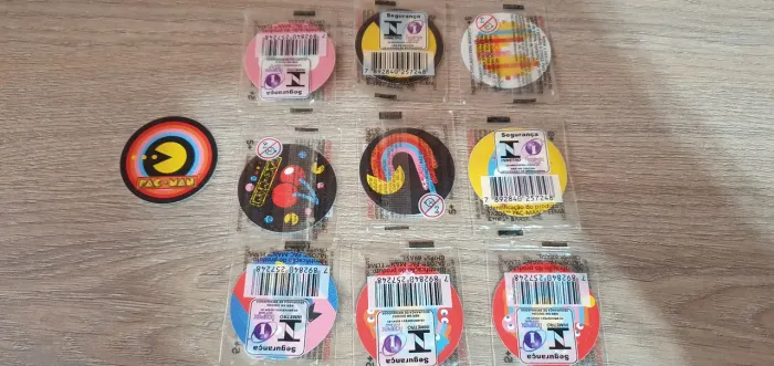 10 Tazos Pac-Man Elma Chips novos, 5 cada pu todos por 25