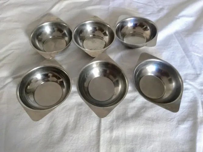 Jogo de 6 Tigelas de Aço Inox
