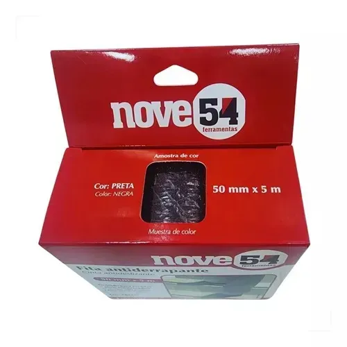 Fita Nove54 Antiderrapante Auto Colante para Escadas e Pisos 5 metros _ Nova