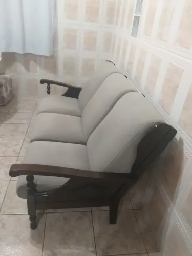 Sofá para sala ou escritório  moves Madeira de canela preta 