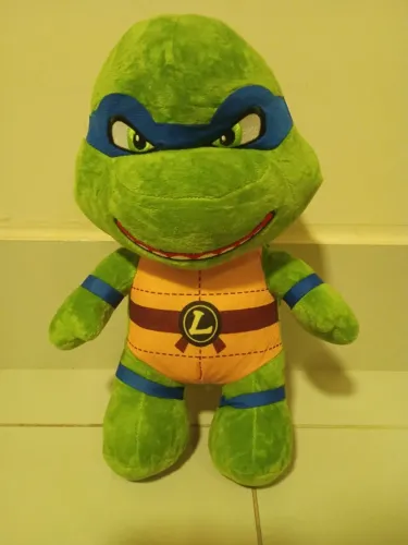 Boneco de pelúcia leonardo tartarugas ninja 36 cm