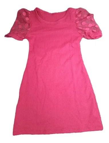  Oferta. Vestido Infantil Manga Bufante Princesa Tule Mini Diva Luxo n?