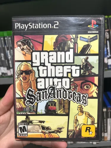 GTA SAN andreas PS2 (capa reimpressa)