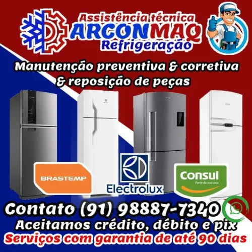Geladeiras, máquinas de lavar e ar condicionado.