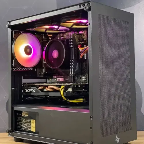 PC Gamer Novo RYZEN 5 + RX 580 + 1 ano de garantia e em até 12x