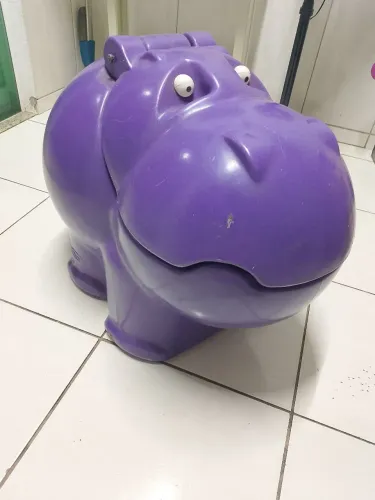 Organizador de brinquedos hipopótamo