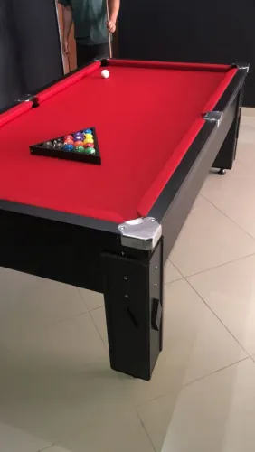 Mesa de Bilhar Vermelha